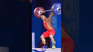 Shi Zhiyong 73kg 🇨🇳 165kg  364lbs Snatch 2024 World Cup worldrecord weightlifting [upl. by Annoyk962]