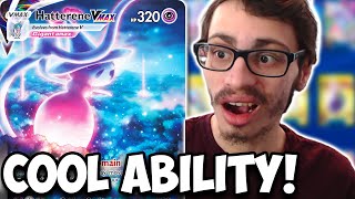 Hatterene VMAX Has A REALLY Cool Ability Heal amp Extra Damage Crown Zenith PTCGO [upl. by Aldric]