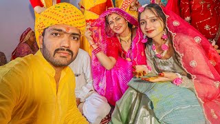 atta satta Shadi h kya 😨 Rajasthan  Full day vlog haldi [upl. by Bocaj613]