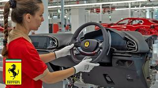 Ferrari Production  Inside Gigantic multi billion € factory producing supercars [upl. by Adla642]