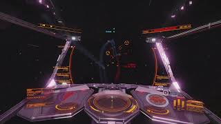 Elite Dangerous Krait mk2 vs Fédéral corvette  rail gun frag an FA off [upl. by Daza]