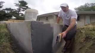 Colored Foundation Wall Coatings  Exterior Waterproofing Membrane  DIY Waterproofing NonBlack [upl. by Boynton]