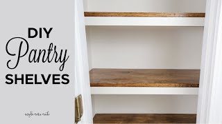 DIY Pantry Shelves [upl. by Possing654]