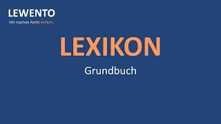 Lexikon Grundbuch [upl. by Jamal]