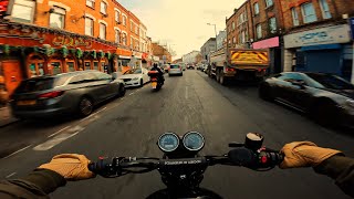 Solo Ride Through London  TRIUMPH SCRAMBLER 900  Raw Exhaust 4K [upl. by Sainana]