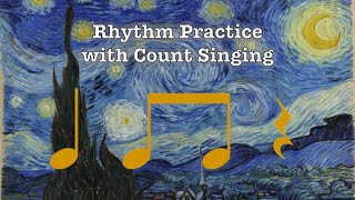 Rhythm Practice with Count Singing  Quarter Rests [upl. by Elita]