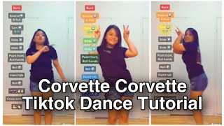 CORVETTE CORVETTE TIKTOK DANCE TUTORIAL [upl. by Gaige]