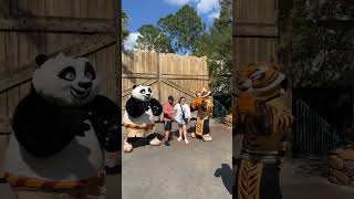 Po amp Tigress from Kung Fu Panda at Universal Studios Orlando shorts viral youtubeshorts fyp [upl. by Ennovoj622]