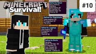 Minecraft enchanted diamond armor  2024 Episode10 [upl. by Airdnna930]