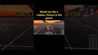 replay function Car crash simulator FlexicX automobile drift carcrashgame gamer [upl. by Eninahs]