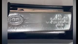 100 oz Istanbul Gold Refinery IGR Silver Bar 999 Fine [upl. by Dareen]