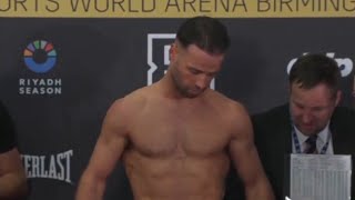 Felix Cash struggles to make weight 🥊 Tyler Denny v Felix Cash weigh in 🥊 [upl. by Nothsa140]