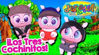 LOS TRES COCHINITOS y el LOBO FEROZ con KSI MERITOS Distroller Cuentos Clásicos Juguetes Fantásticos [upl. by Sauder755]