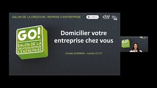 Salon GO 2024  JOUR4 Domicilier son entreprise chez soi [upl. by Inan685]