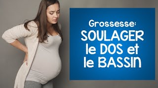 Enceinte  douleur au dos et au bassin voici un exercice pour soulager la douleur [upl. by Sheena]