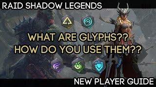 What are Glyphs and How Do You Use Them New Player Tips  RAID Shadow Legends [upl. by Drof]