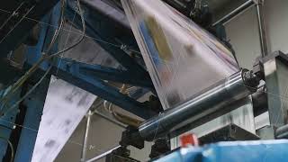 Printing press machine producing and sorting newspapers at high speed [upl. by Adnihc]