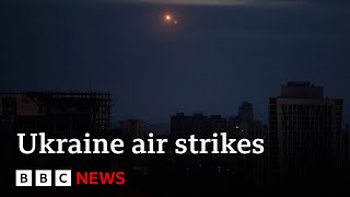 Ukraine war Russia launches wave of air strikes  BBC News [upl. by Caneghem]