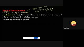 Error its Propagation  11th NEET Physics  23rd Oct 2024 [upl. by Adnovad719]