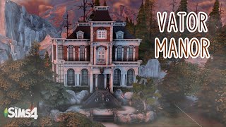 Vatore Manor   The Sims 4 Speed Build with CC [upl. by Balcke245]