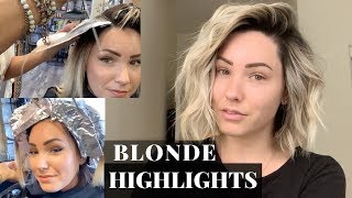 BLONDE HIGHLIGHTS WITH SHADOW ROOT [upl. by Hewart]