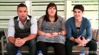 LiveChat with Darren Criss Mark Salling amp Ashley Fink [upl. by Ahsenar]