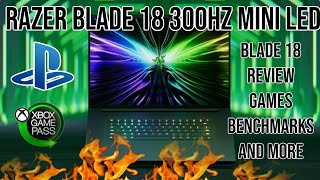 New Razer Blade 18 300Hz MiniLed 4080 Live Review amp Games Test WOW [upl. by Bohman]