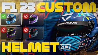 F1 23  CUSTOM HELMET TUTORIAL [upl. by Spiros]