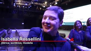 Isabella Rossellini in visita a Roma allo spazio dedicato al celebre padre [upl. by Anial]