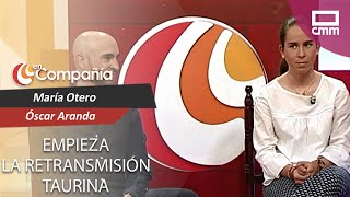 La novillera Carla Otero y el periodista taurino Óscar Aranda en el programa  En Compañía [upl. by Acinor]