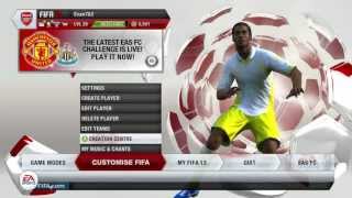 How to update your squads in FIFA 13 Tutorial [upl. by Siekram]