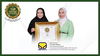 PT Brantas Abipraya Sabet Penghargaan TOP CSR of the Year 2024 [upl. by Kerwin]