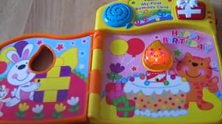 VTech My First Birthday CardMusical book with nursery rhymes [upl. by Jesse837]