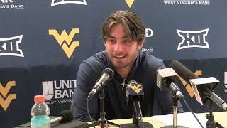 WVU Football Nicco Marchiol Cincinnati Postgame 11924 [upl. by Acirehs73]