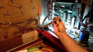 Pinball Machine Repairs  Circuit Board repairs on a 1979 Tri Zone Solid State Pinball Machine [upl. by Nahtnaoj]