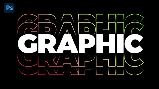 Typography Effect in Photoshop  Easy Tutorial [upl. by Gelya]