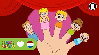 DE FAMILIE VINGER  Kinderliedjes  Liedjes voor Peuters en Kleuters  Minidisco [upl. by Viva769]