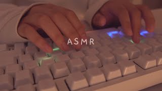 Cozy ASMR 3h typing on ceramic  5 different keyboards ☁️✨ [upl. by Lotty]