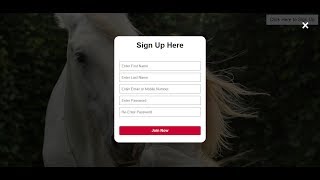 Awesome Overlay Signup Form  HTML CSS and JavaScript [upl. by Sanford]