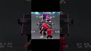 Table Tennis best points mixed paris2024 pingpong tabletennis worldtabletennis wtt shorts tt [upl. by Cly]