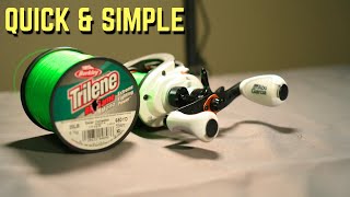 Ultimate Guide How To Spool Up A Baitcaster [upl. by Kcirederf]