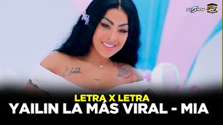 YAILIN LA MÁS VIRAL  MIA  LETRA X LETRA [upl. by Staley]