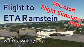 ✈ Flug nach Ramstein mit einer Cessna 172 im Microsoft Flight Simulator 2020  2K 3840x1080 [upl. by Cristoforo944]