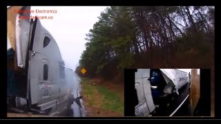 Truck Driver Dash Cam Accident Video recorded with FalconEye Digital Wireless DVR System [upl. by Eldreda]