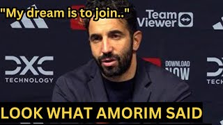 AMORIM SAID THIS in New interview on Manchester United manager job After ten hag was sacked [upl. by Spiers594]