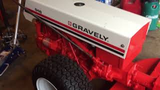 The Best First Impression Ever Of A Gravely 546 Walk Behind Tractor Restoration [upl. by Mukul]