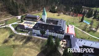 G7 summit Elmau Castle HD aerials  Framepool [upl. by Maleeny]