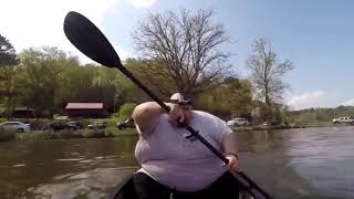 Fat Guy sings Moana and falls off canoe then encounters a shark then gets eaten by that shark [upl. by Clancy365]