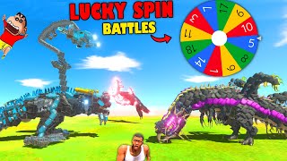 LUCKY MYSTERY SPIN BATTLES with SHINCHAN vs CHOP vs AMAANT in Animal Revolt Battle Sim CUSTOM UNITS [upl. by Swee]