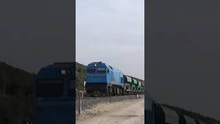 Espectacular pitada de tren balastero grabado entre olivos de Deifontes [upl. by Airitac920]